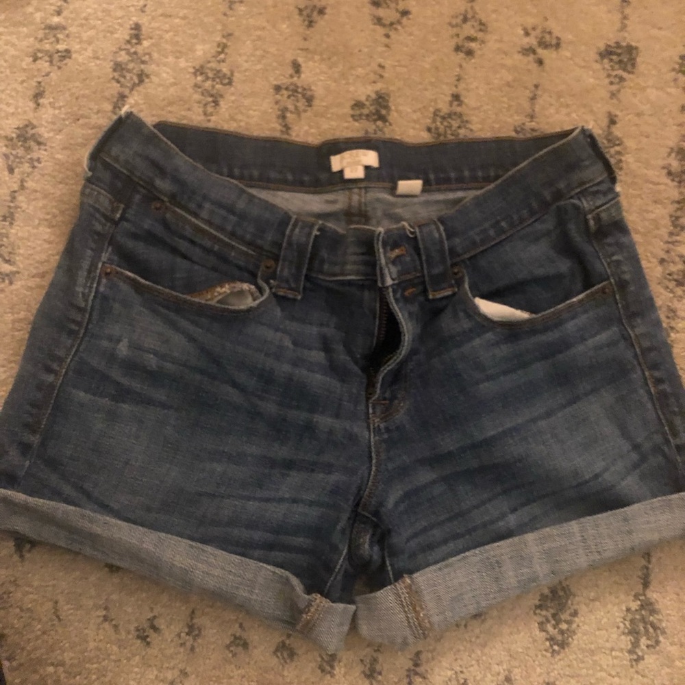 J crew denim shorts